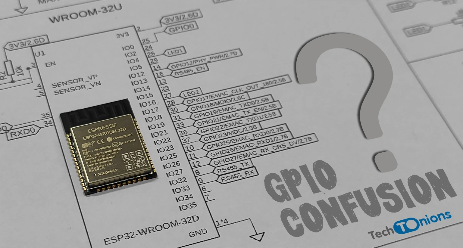 ESP32 Easy To Follow Pinout No more confusion on GPIO selection Featured Image